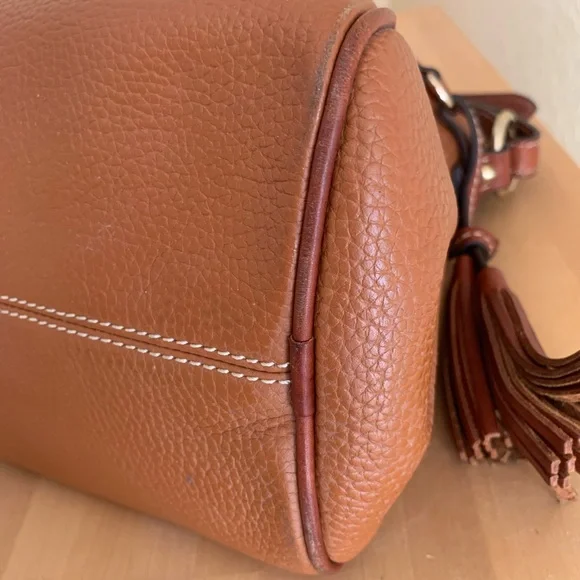 Dooney & Bourke Brown Leather Handbag - Picture 7 of 10